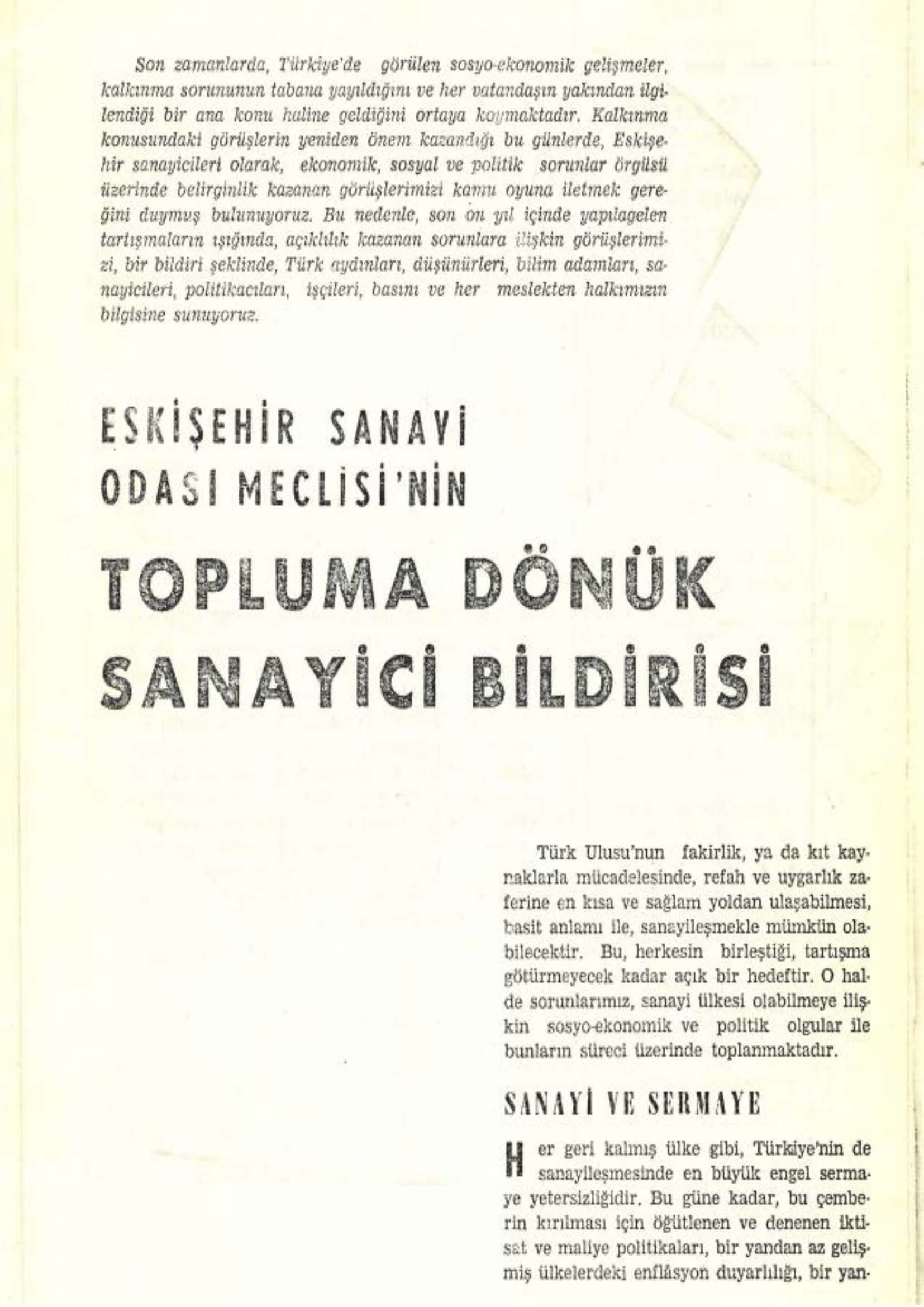 ESKİŞEHİR SANAYİ ODASI