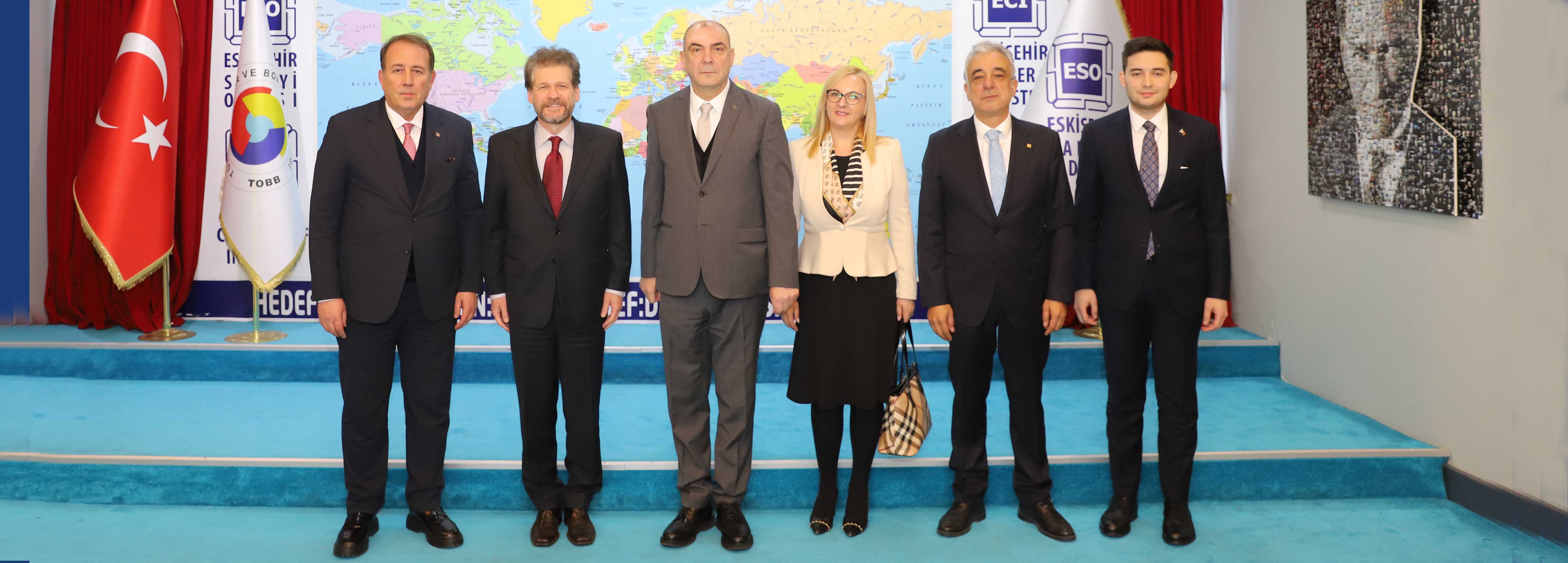 Eskişehir-Kuzey Makedonya Ekonomik İş Birliği ESO’da Değerlendirildi