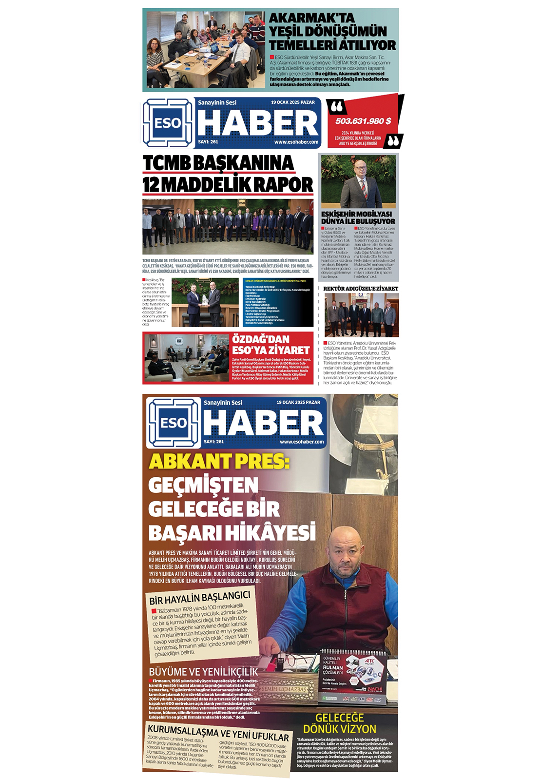 ESOHaber Günlük Dijital Gazete