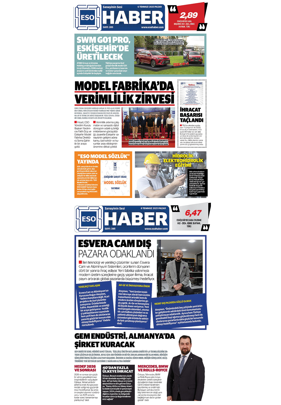 ESOHaber Günlük Dijital Gazete